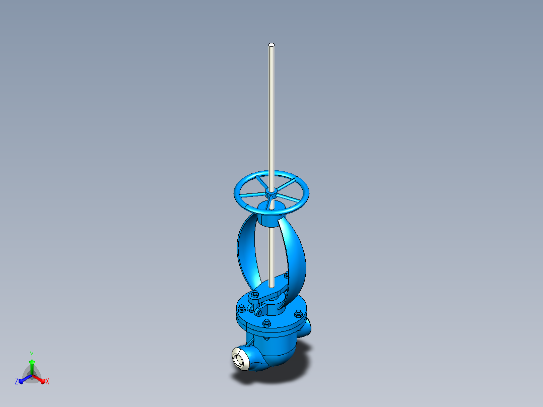 J61(H-Y)-J961(H-Y)-P54195V电站截止阀[20]主视图