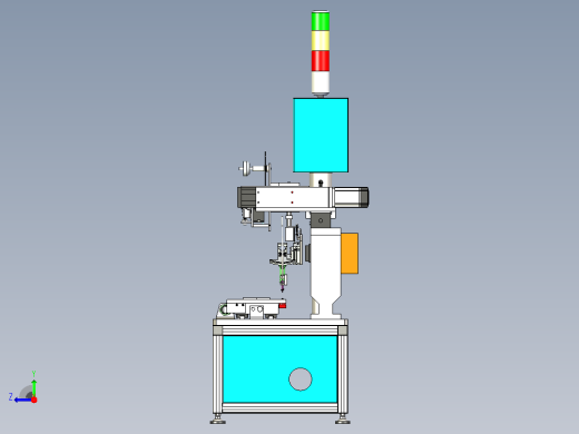 solidworks设计的自动焊锡机右视缩略图