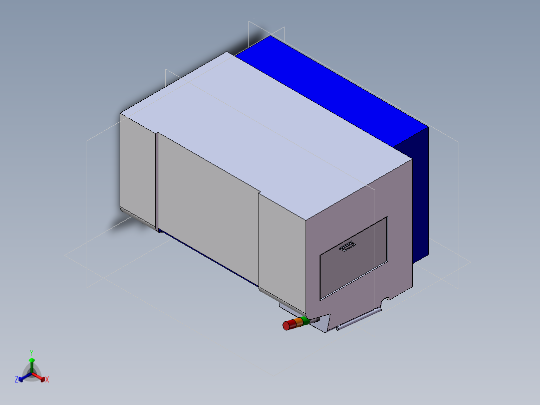 数控卧式加工中心主轴箱及进给机构设计(sw+说明书+cad)正等轴测图