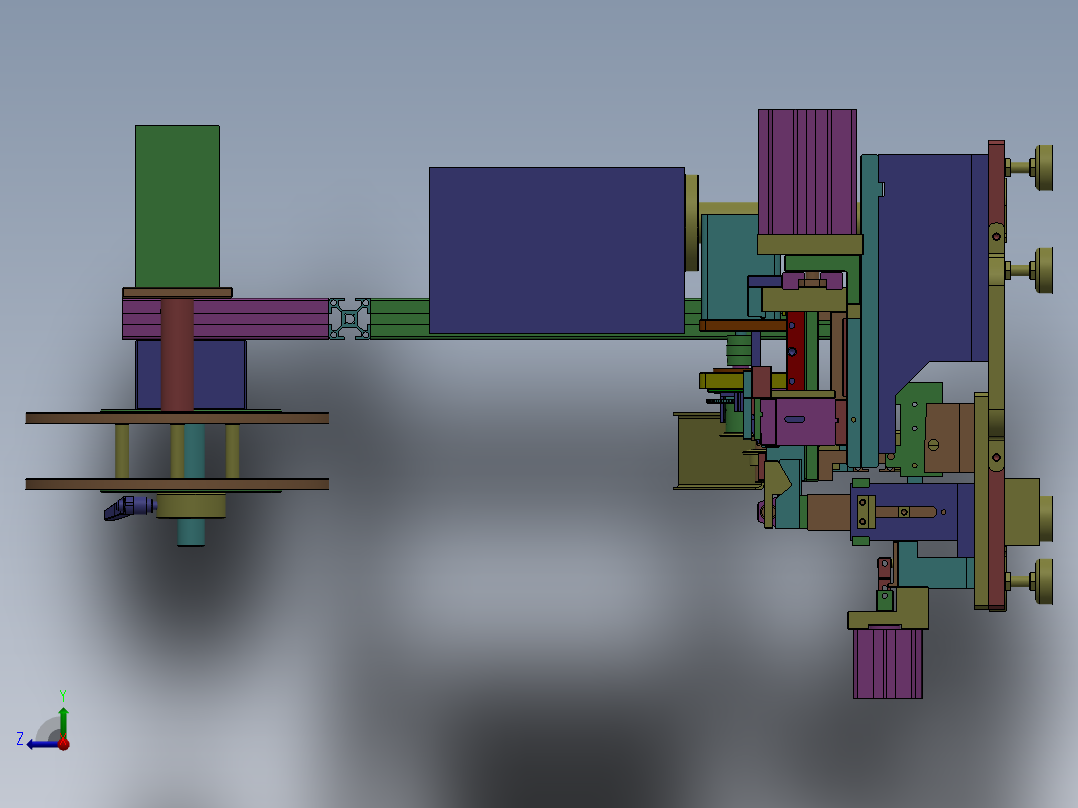 数端子PIN数裁切后叠设备sw12可编辑右视图
