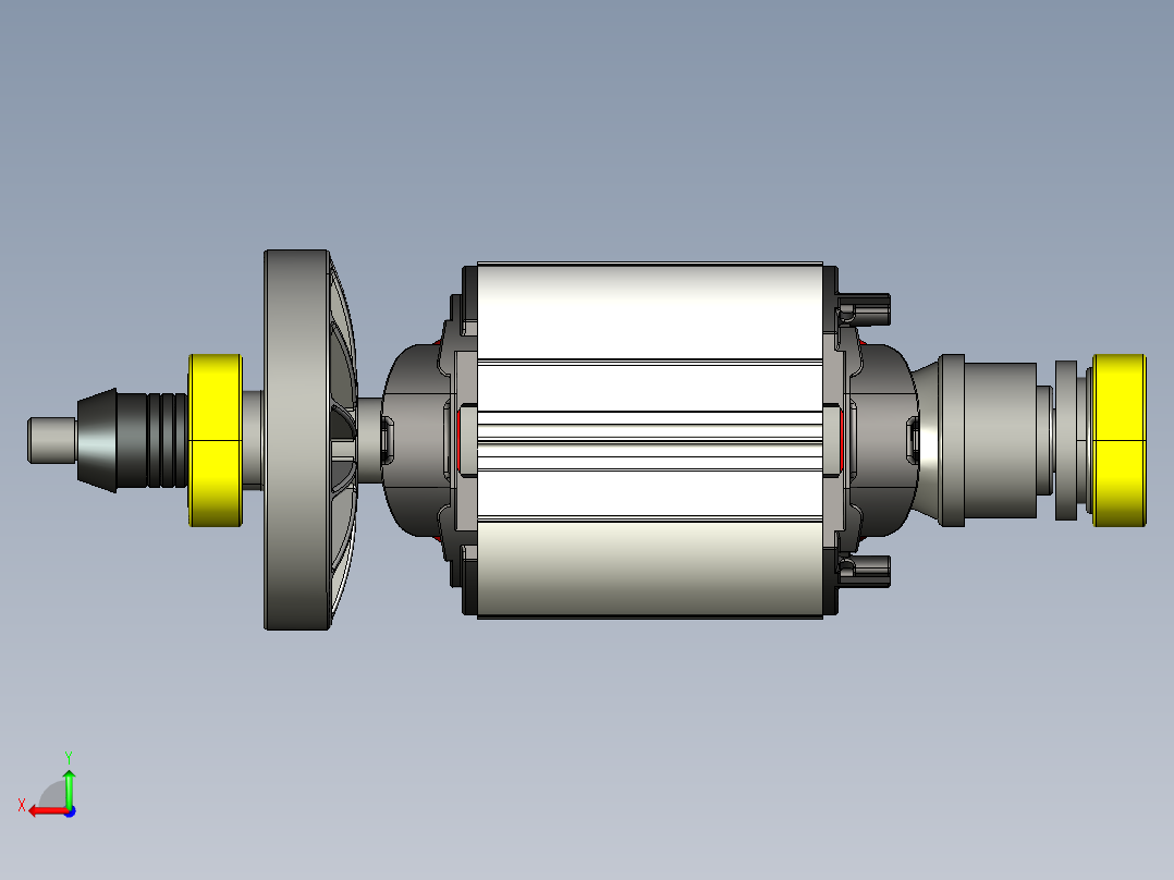 基于PROE5.0的角磨机结构设计及装配工艺编制后视图