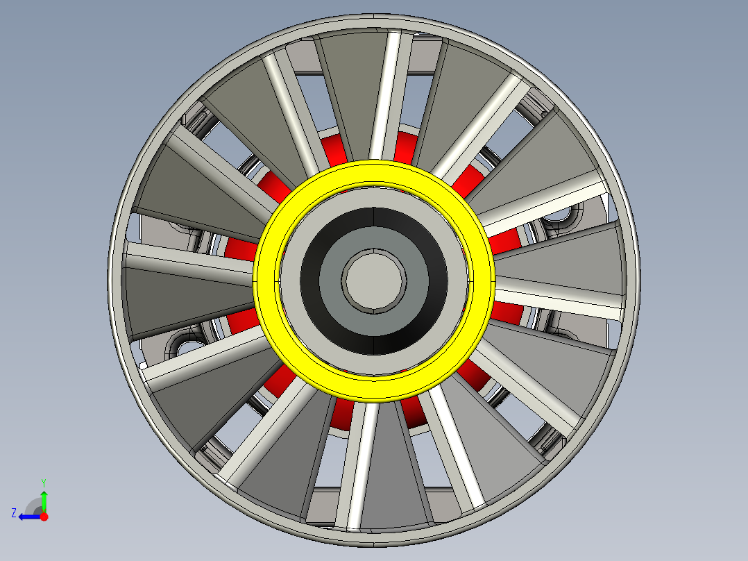 基于PROE5.0的角磨机结构设计及装配工艺编制右视图