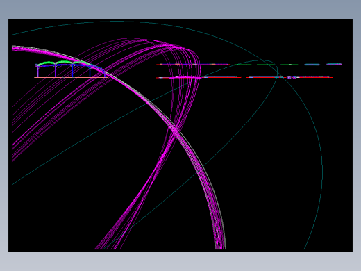 网球场加顶膜结构工程建筑结构施工图（CAD、19张）