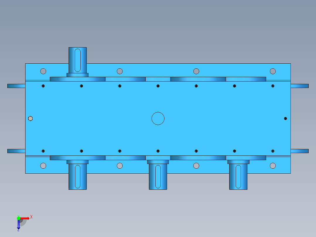 76矫直机俯视图