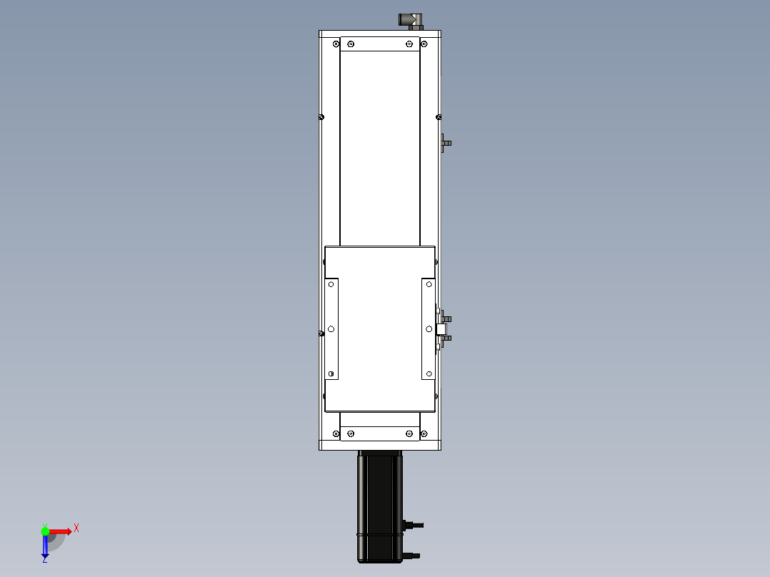 Toyo东佑达直线模组-ECH17-250-BC-400W+煞車俯视图