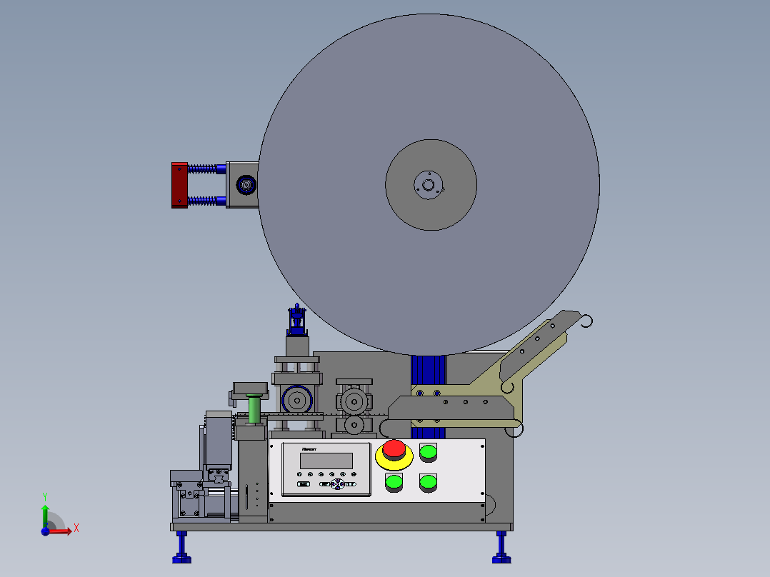 B5_加工端子的自动凸轮裁切机前视图