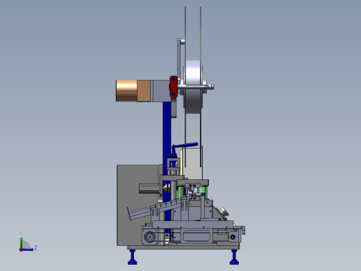 B5_加工端子的自动凸轮裁切机左视缩略图