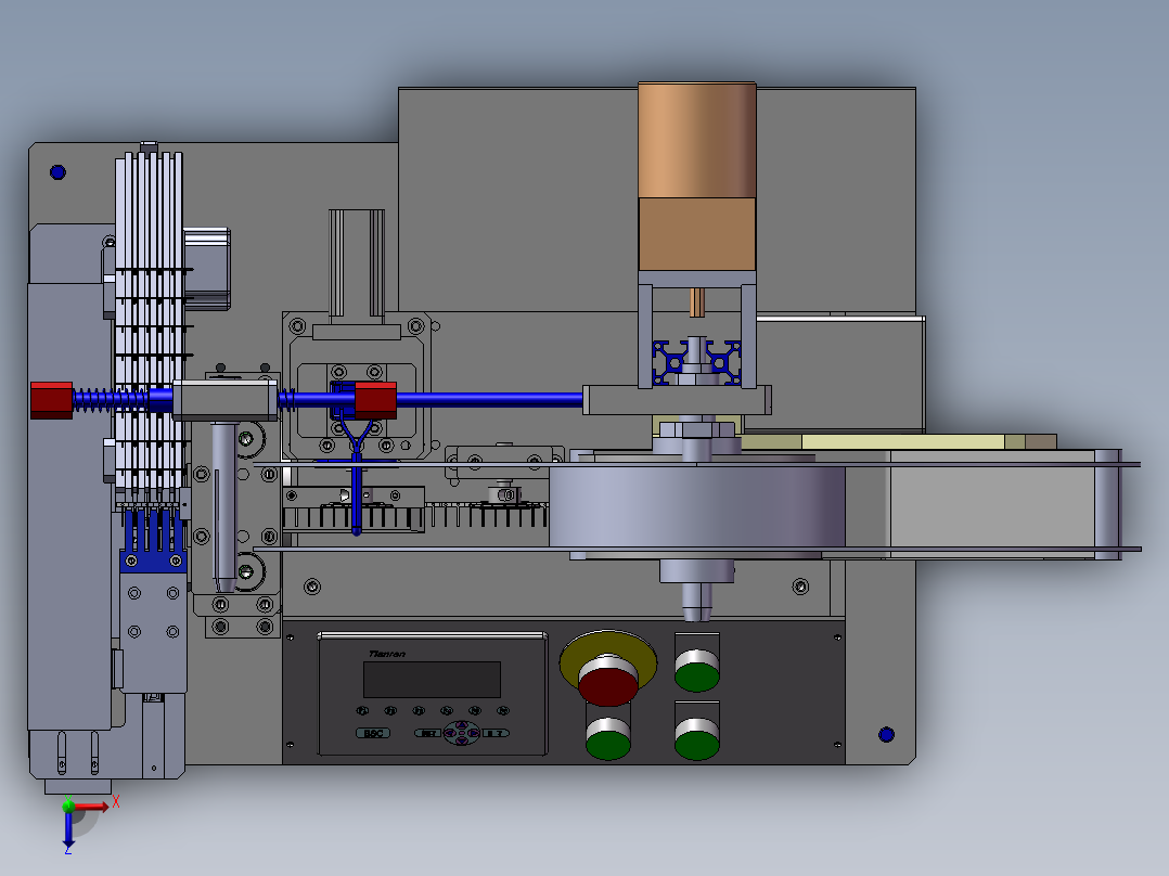 B5_加工端子的自动凸轮裁切机俯视图