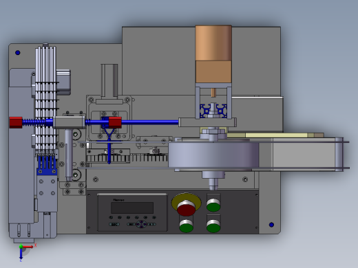 B5_加工端子的自动凸轮裁切机俯视缩略图