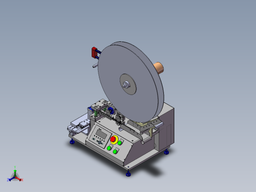 B5_加工端子的自动凸轮裁切机正等轴测缩略图