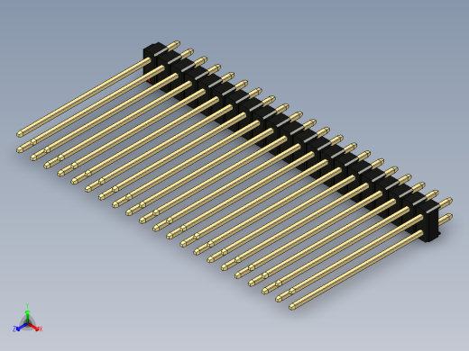 彩色公头100mil（2.54mm）系列-DS1021_black_2x21p_100mil_Type43_rev1.0