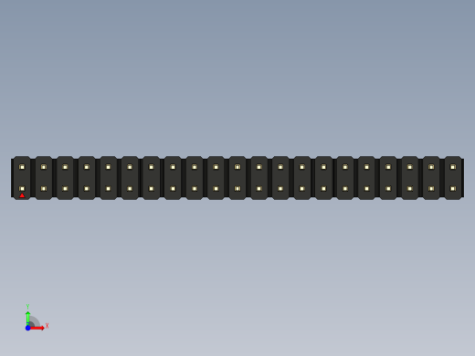 彩色公头100mil（2.54mm）系列-DS1021_black_2x21p_100mil_Type43_rev1.0前视缩略图