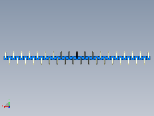 彩色公排针 100mil 2.54mm 系列-DS1022_blue_37p_100mil_Type_SMT_R1_rev1.0后视缩略图