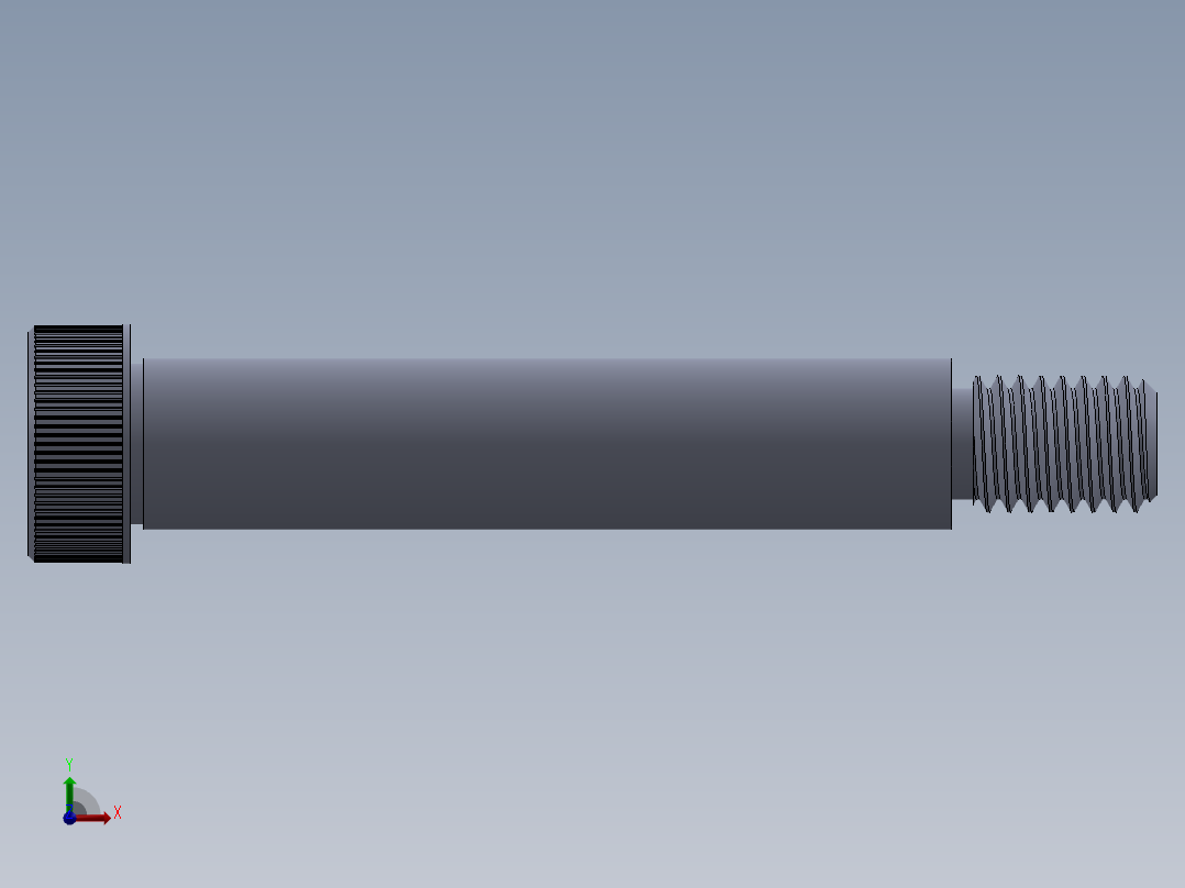 内六角螺螺栓-SB 0.500-13 x3.SLDPRT前视图