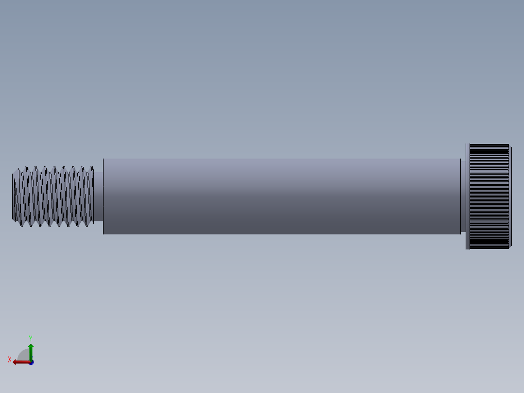 内六角螺螺栓-SB 0.500-13 x3.SLDPRT后视图