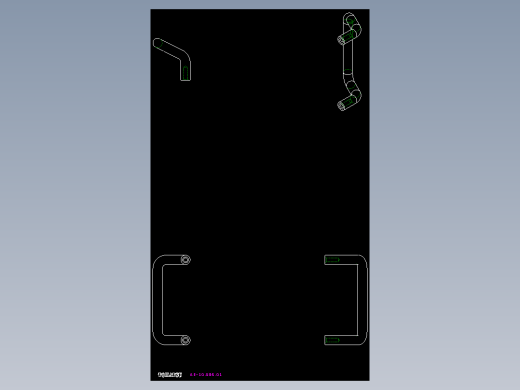 取手(鋁合金)AE-2D多系列多零件图纸模型