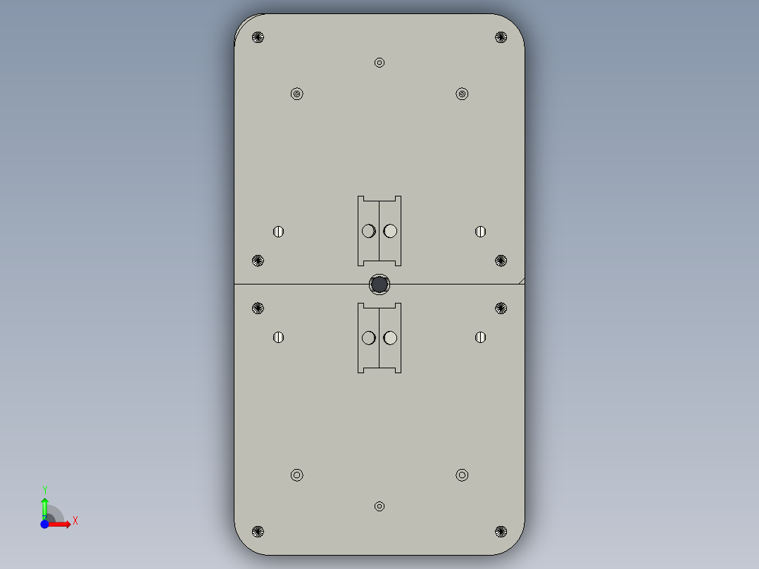 反应盒-模具图前视图