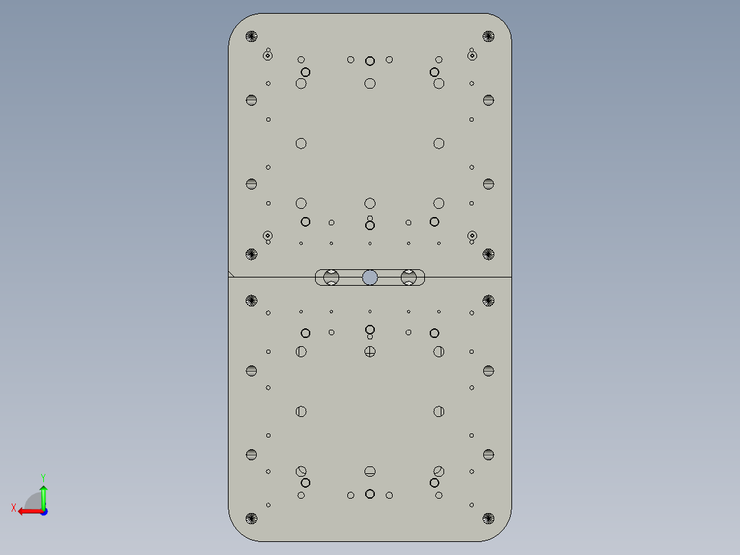反应盒-模具图后视图