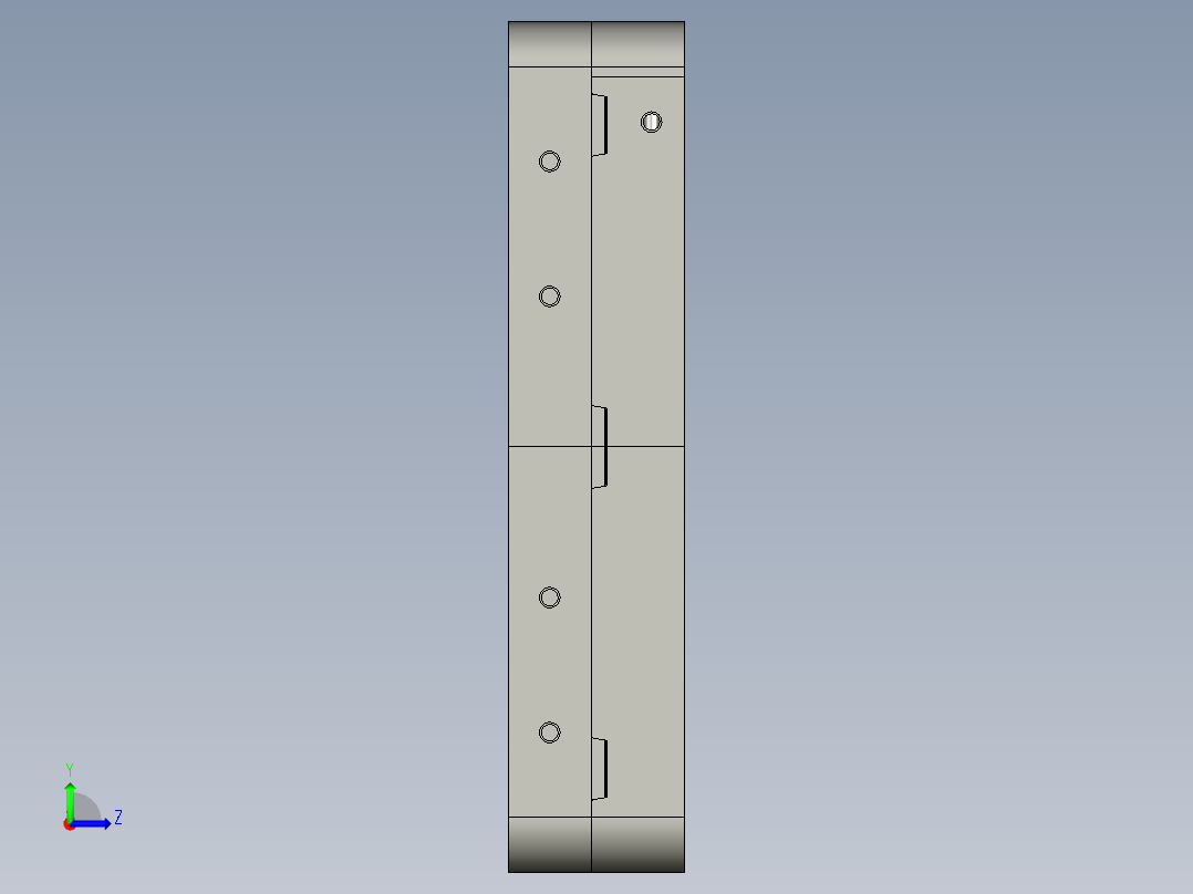 反应盒-模具图左视图