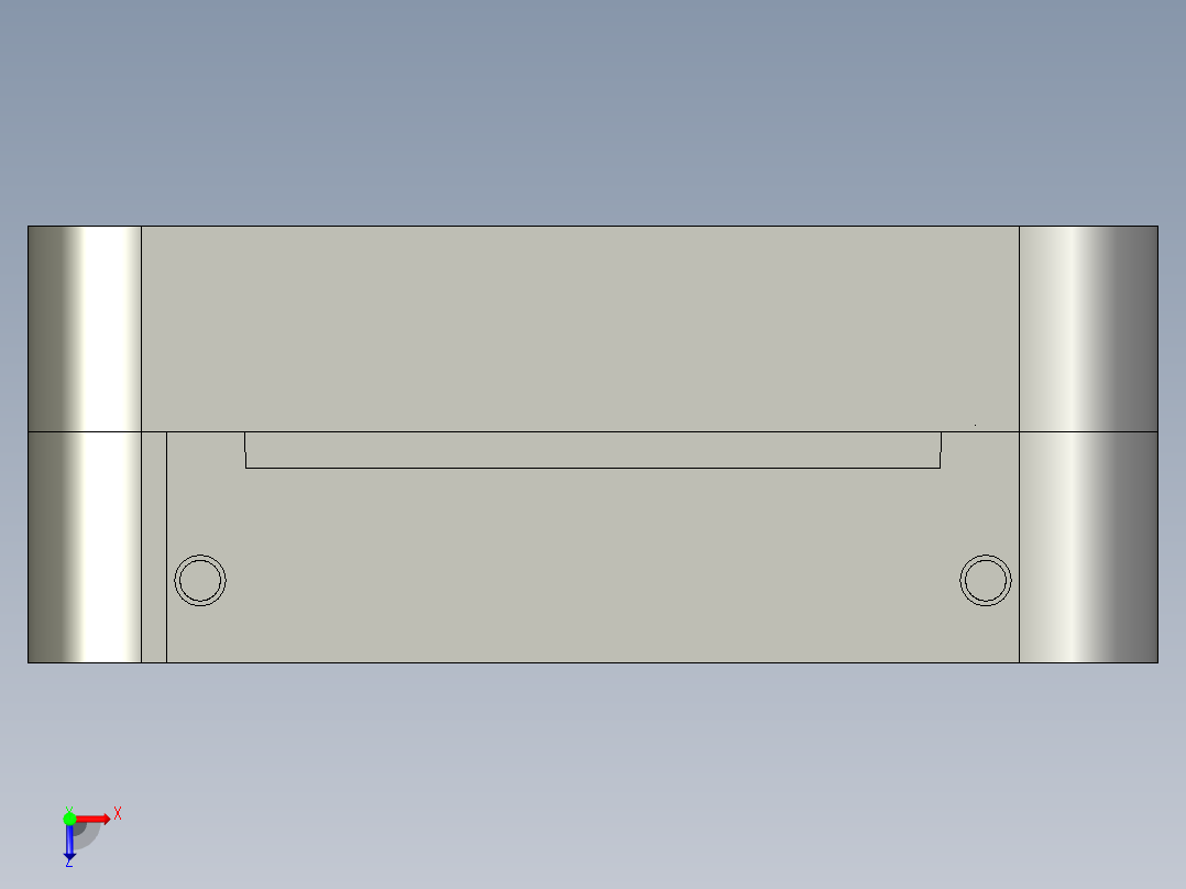 反应盒-模具图俯视图