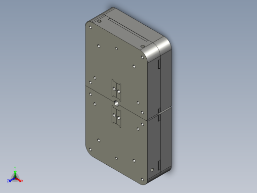反应盒-模具图正等轴测缩略图