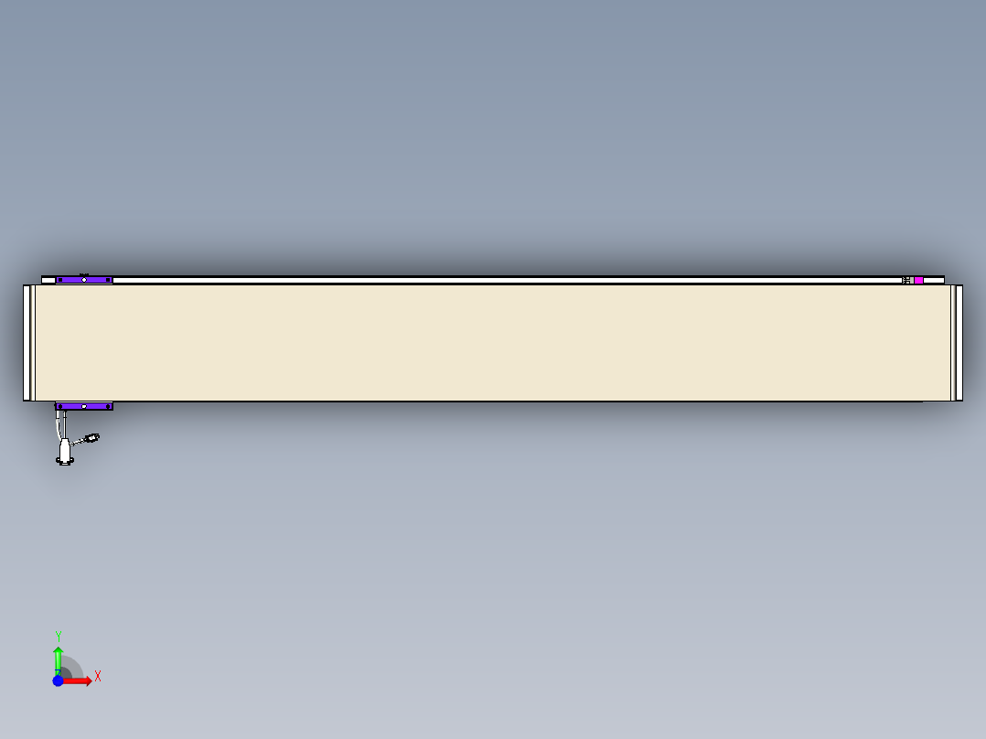 威洛博VL系列3d模型模组VL22H1Y-S1550前视图