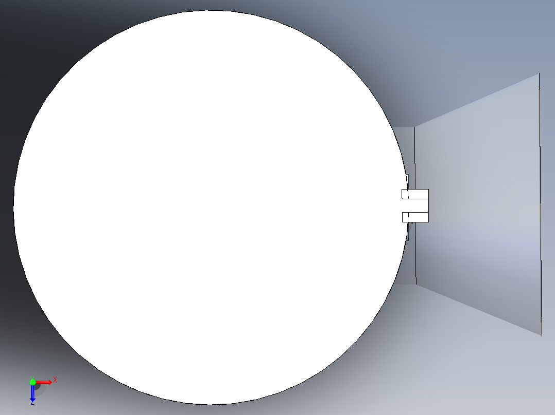 雾化器模型俯视图