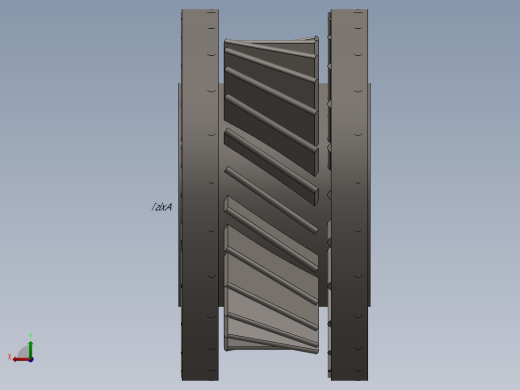 涡轮 叶片 涡扇 (17)后视缩略图