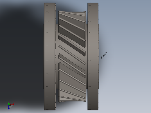 涡轮 叶片 涡扇 (17)俯视缩略图