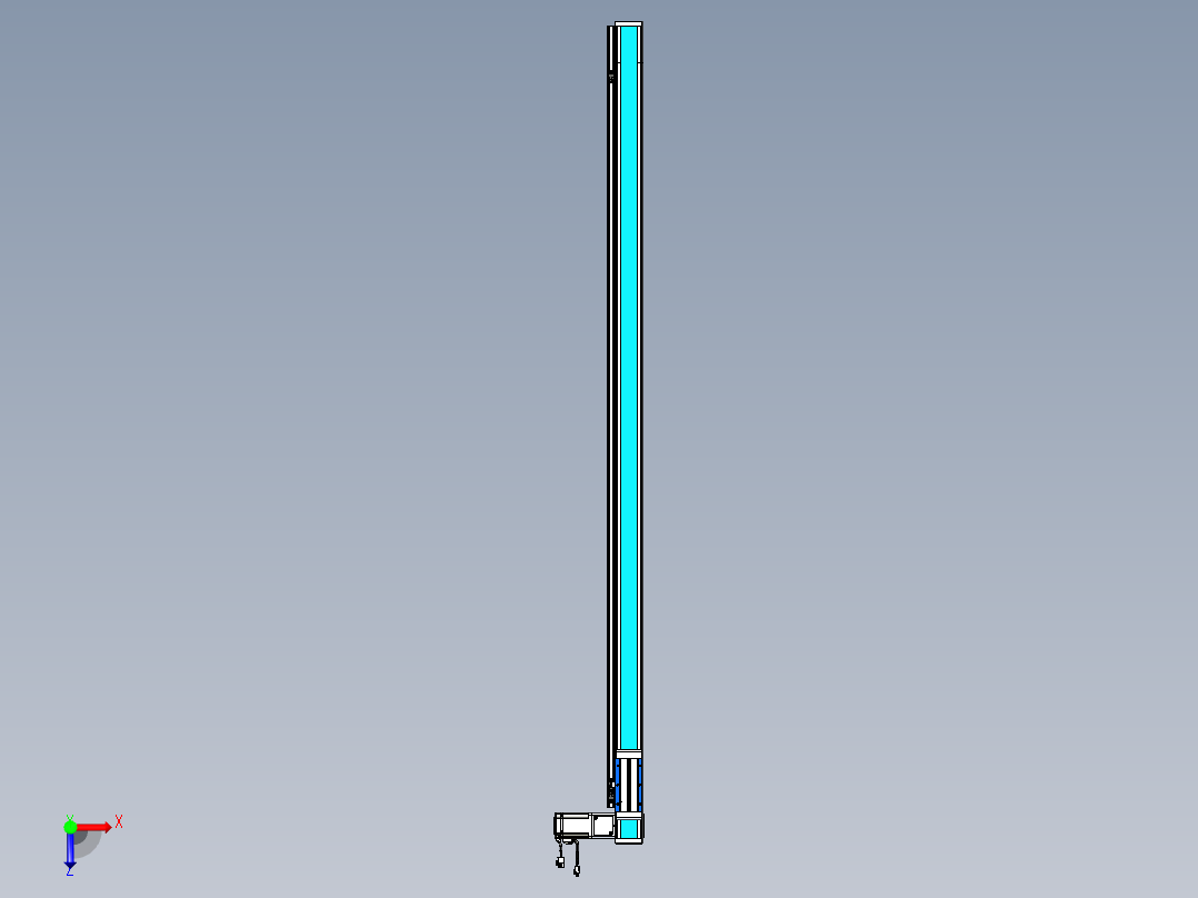 威洛博LB.GB同步带传动--欧规系列LB6A-L130-S1650-BR俯视图