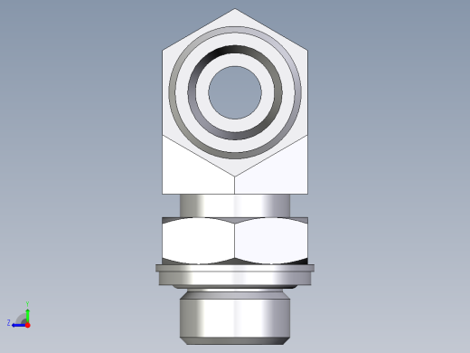 卡套式工业通用硬管接头EO_Adjustable_locknut_branch_tee_TEE12SROMDCF右视缩略图