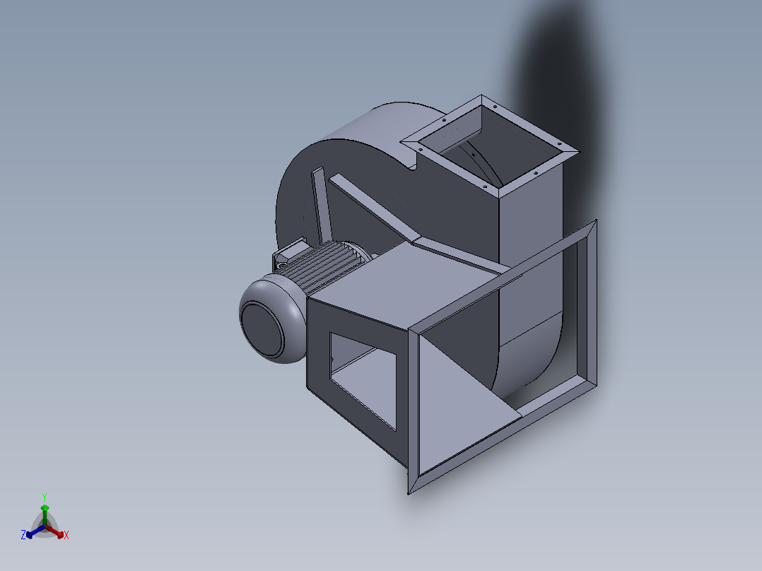 风机正等轴测图