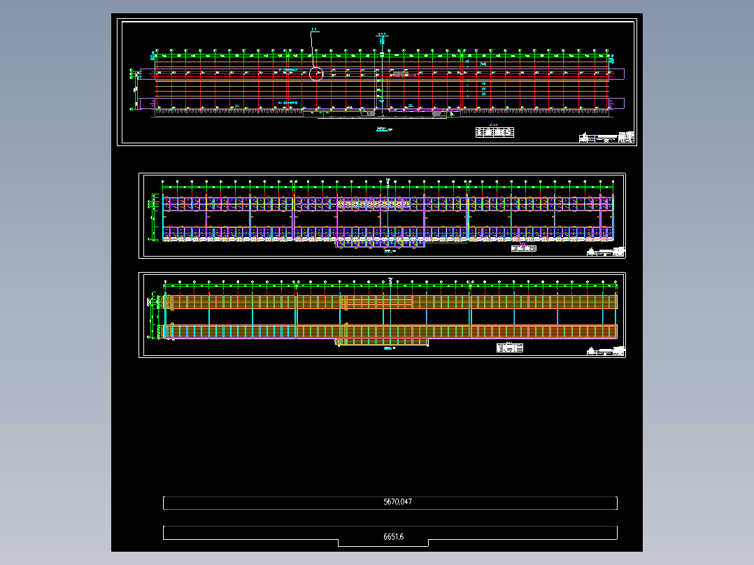 温州至福州铁路站台钢结构CAD图3