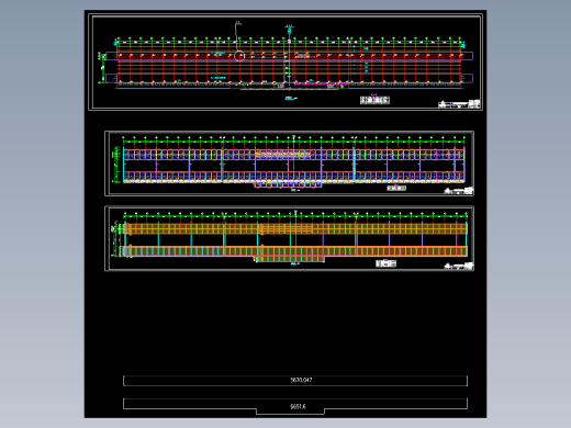 温州至福州铁路站台钢结构CAD图3