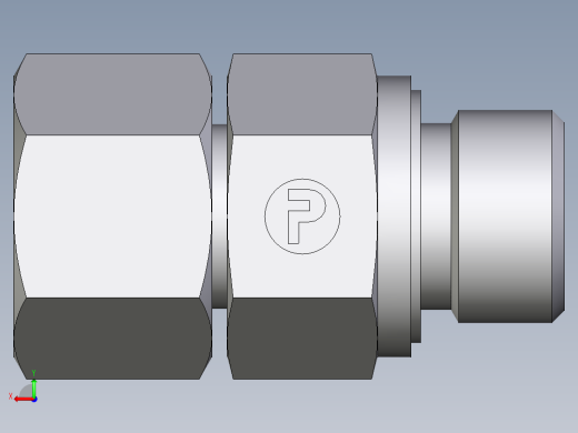 卡套式工业通用硬管接头EO_Swivel_connector_EGE10SREDCF后视缩略图
