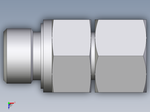 卡套式工业通用硬管接头EO_Swivel_connector_EGE10SREDCF俯视缩略图