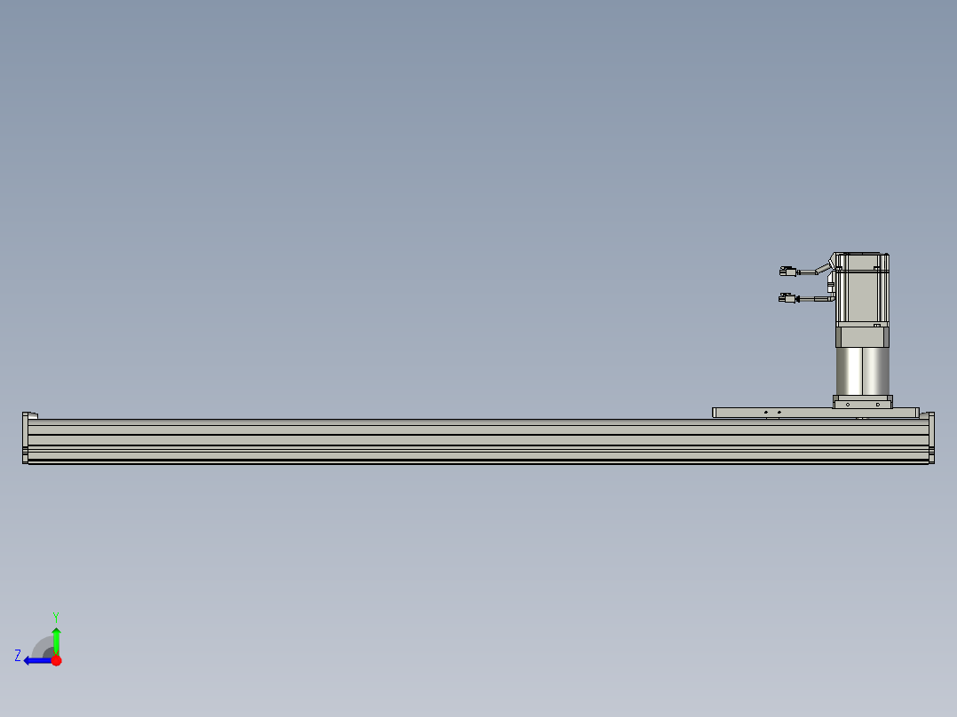 东锦齿条传动DH175G-L167-S1000-BU-减速机+750W.STEP右视图