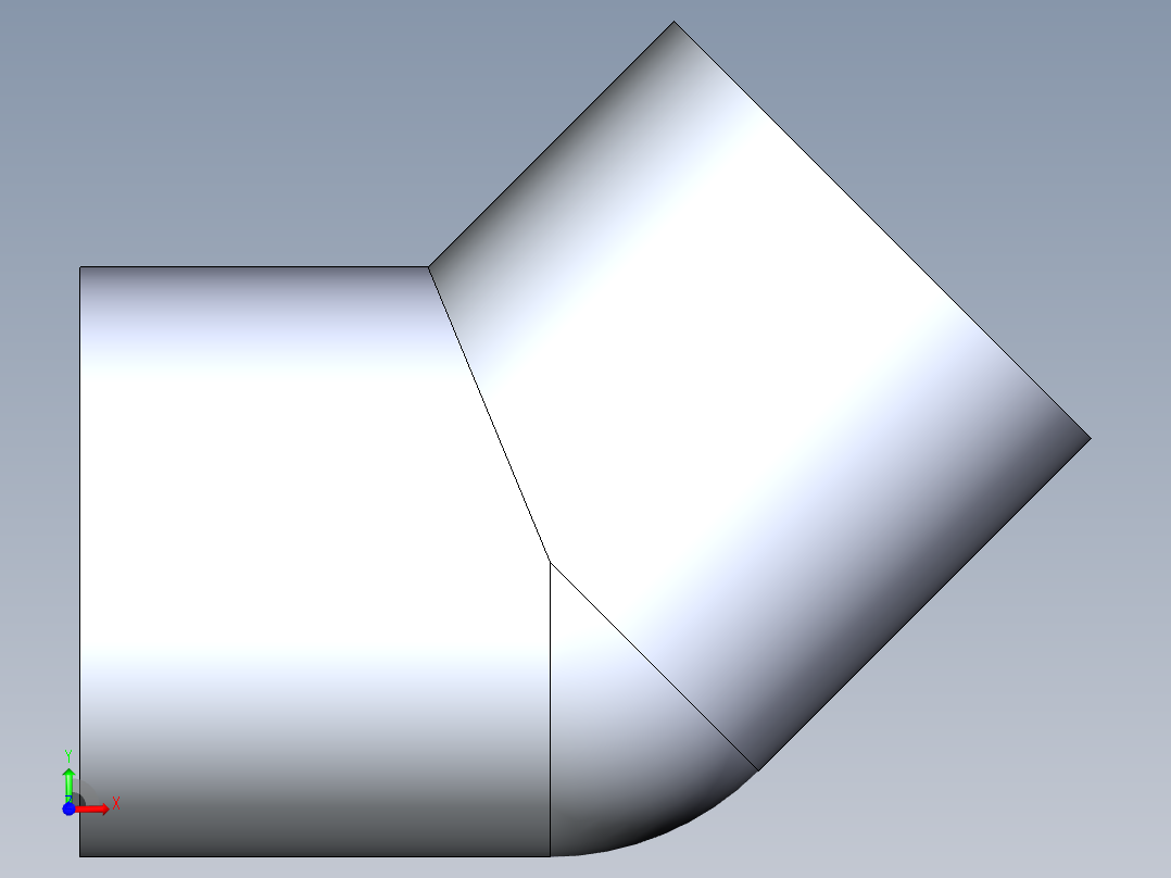 聚氯乙烯配件08-Sch80_45Elbow_SxS_817-015 _1.5in前视图