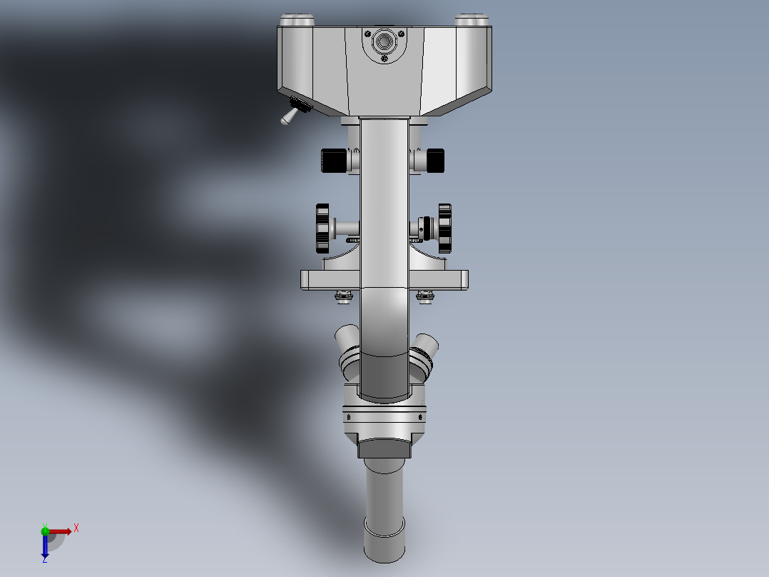 简易显微镜俯视图