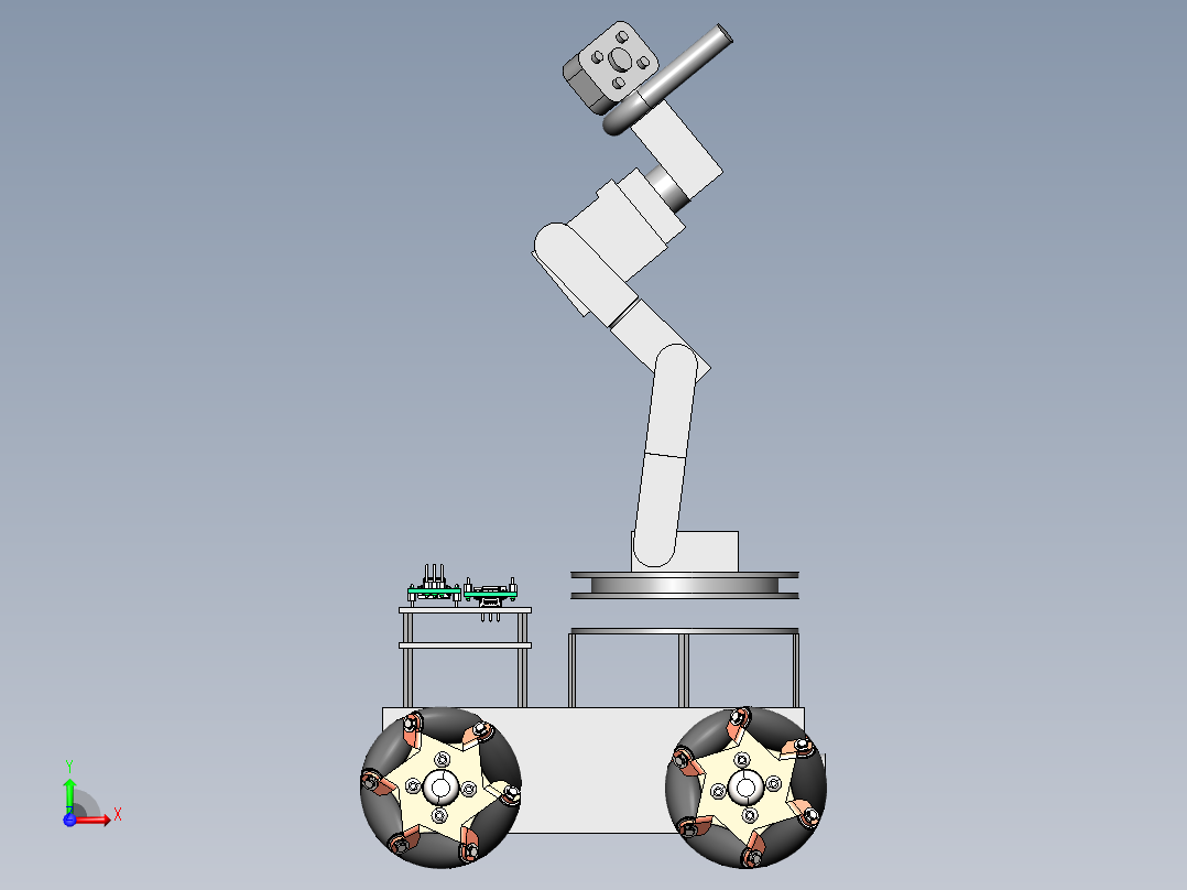循迹小车前视图