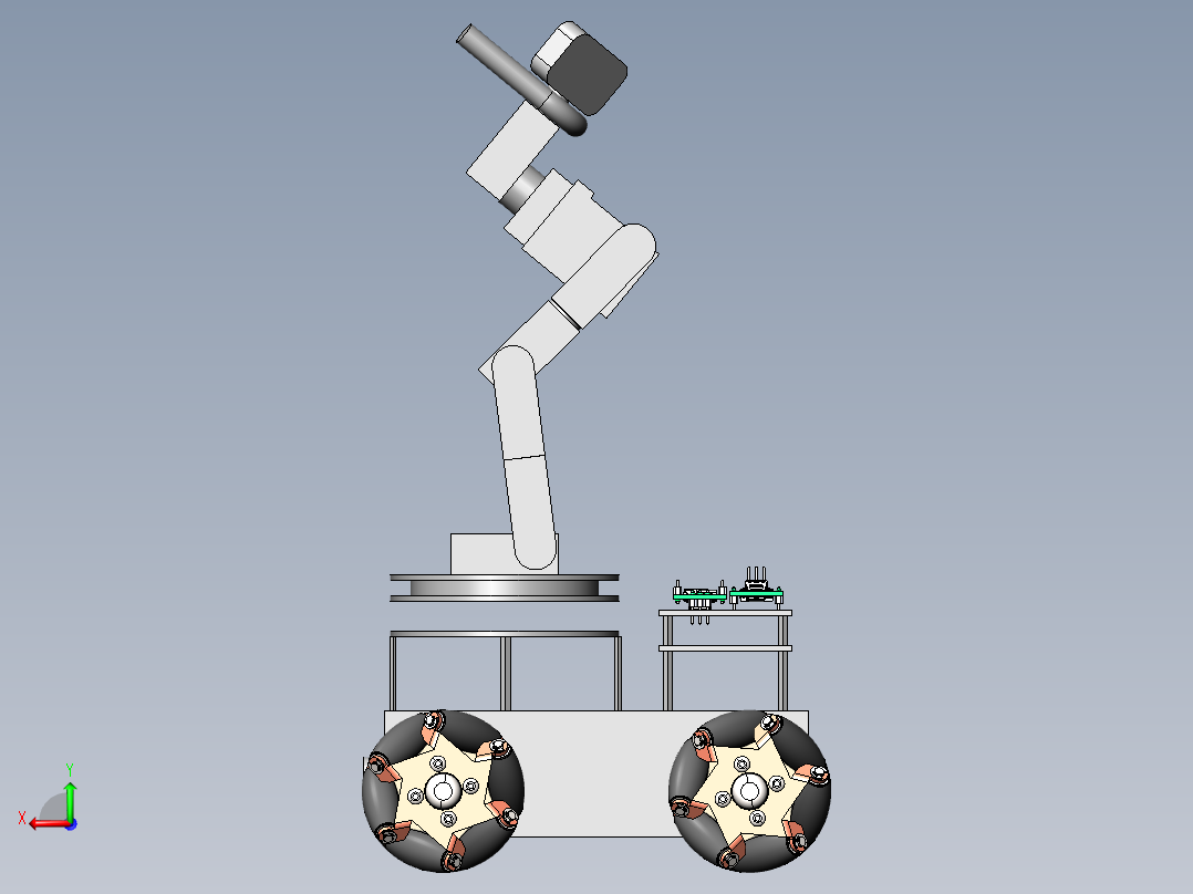 循迹小车后视图