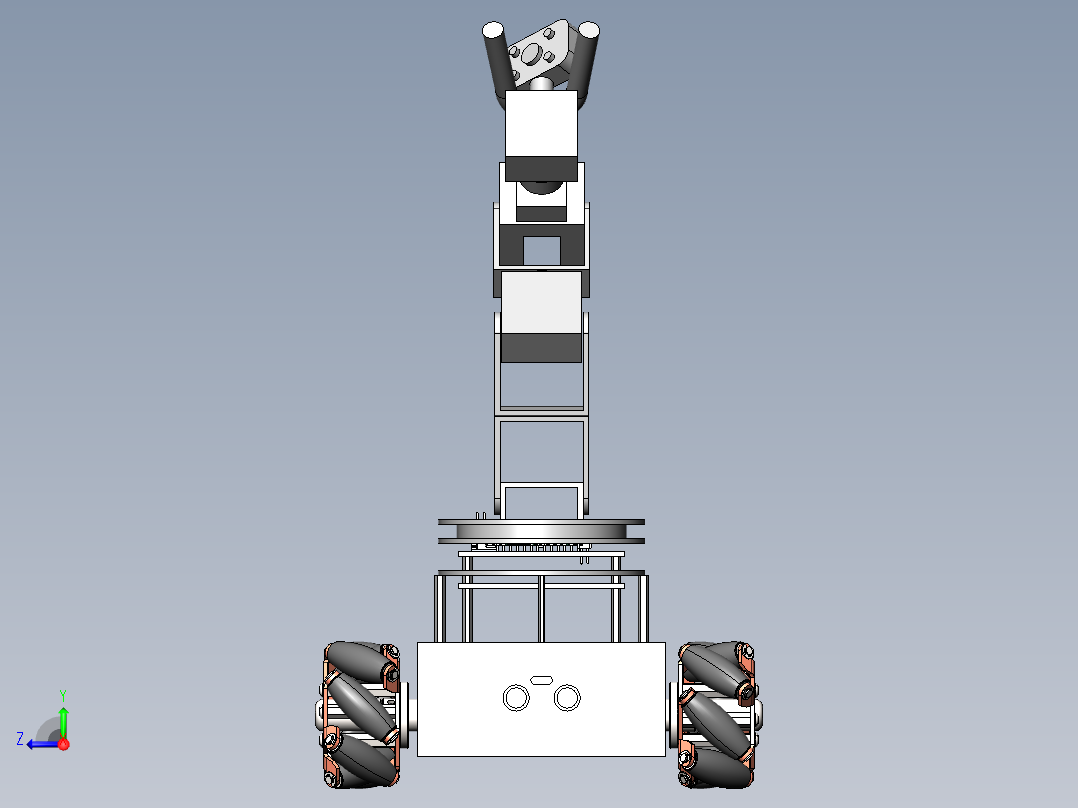 循迹小车右视图