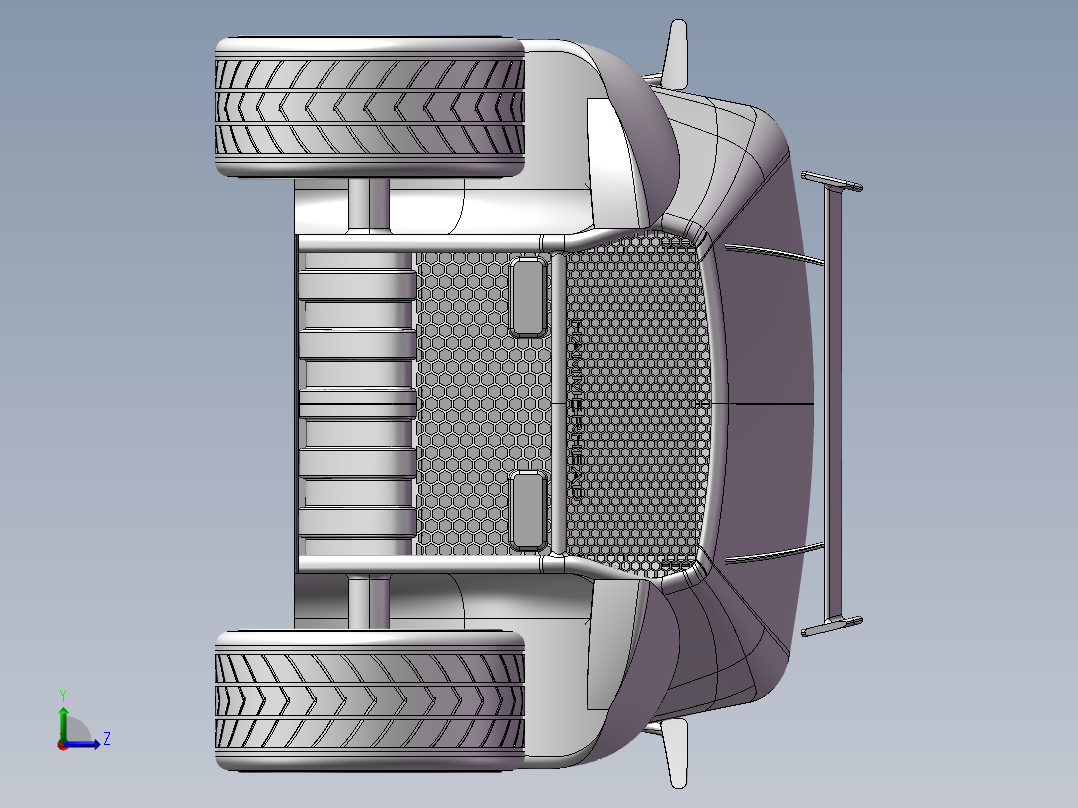 概念拉力车左视图