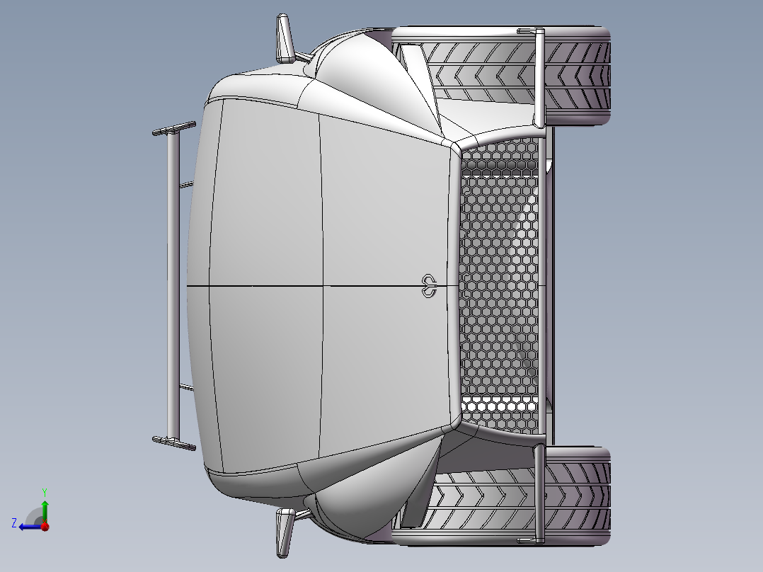 概念拉力车右视图