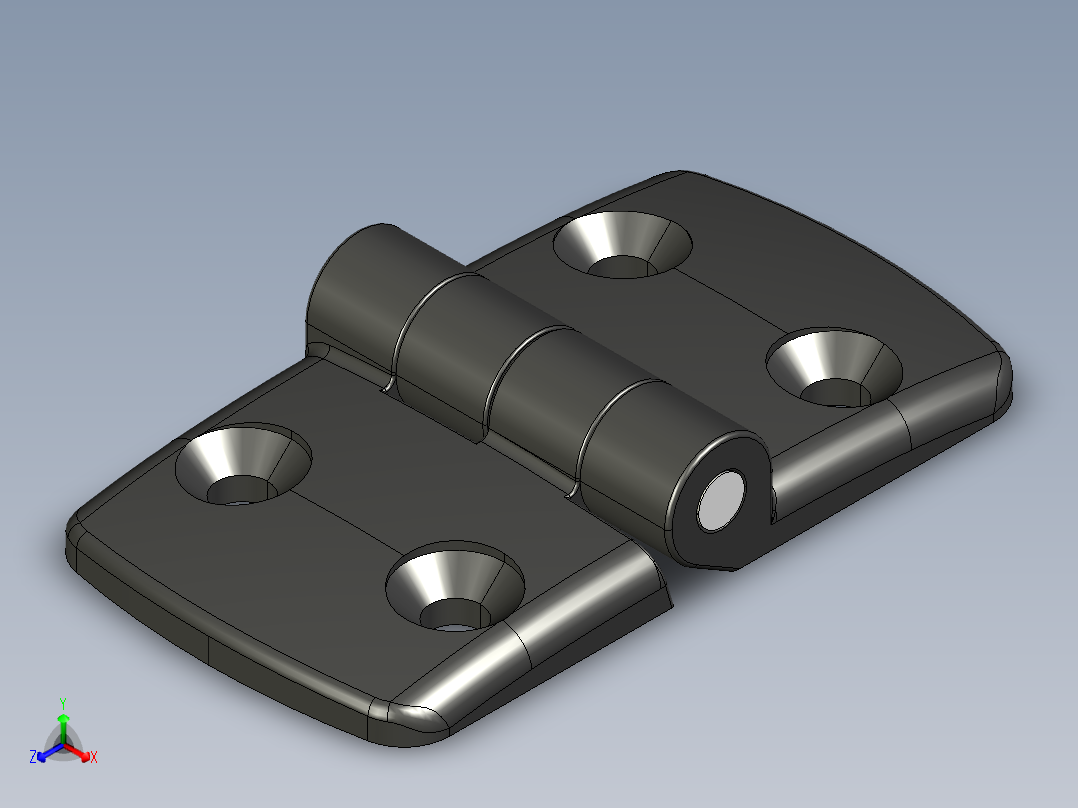 型材-KJN 45-45 COMBI HINGE 095K4545F00正等轴测图