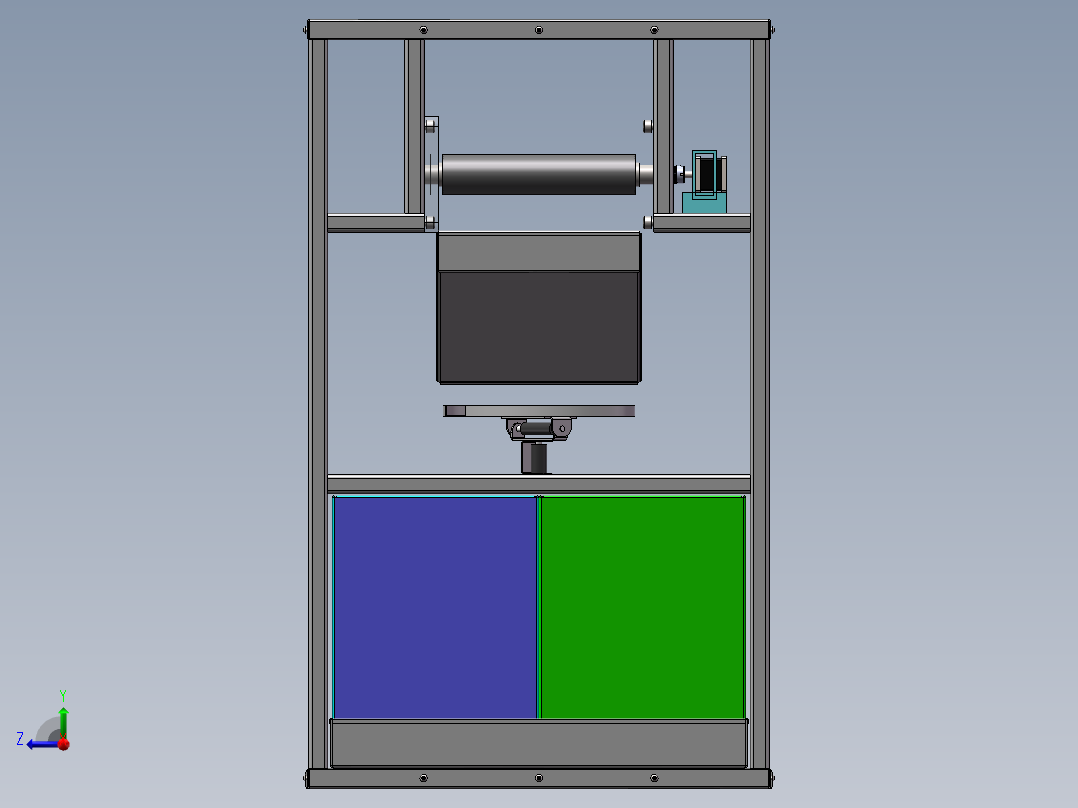 垃圾桶建模右视图