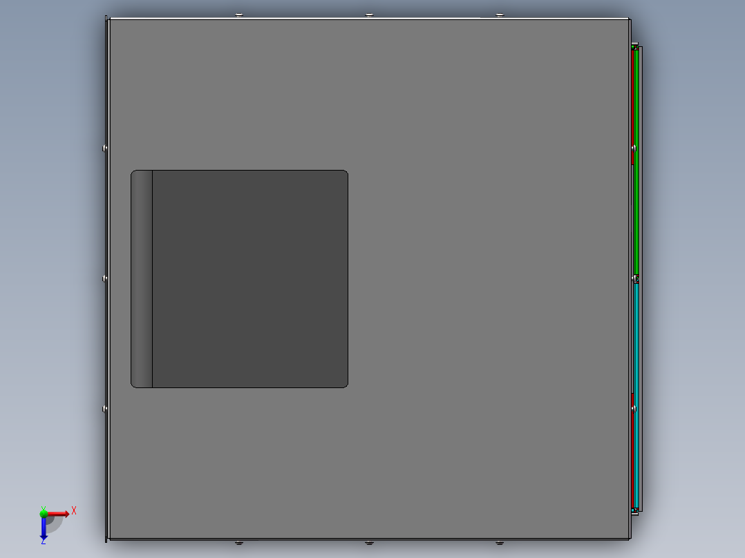 垃圾桶建模俯视图