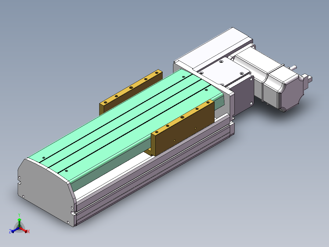 MTB同步带半封闭MTB14M-R-200W主视图