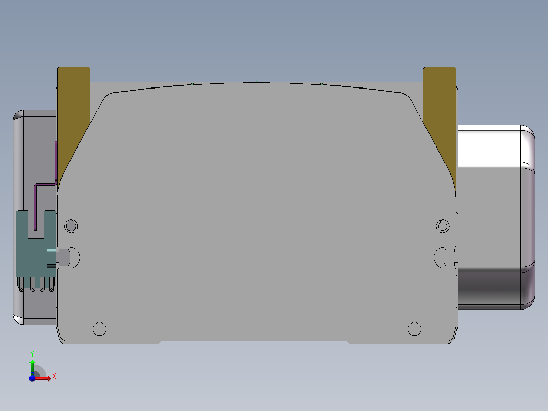 MTB同步带半封闭MTB14M-R-200W前视图