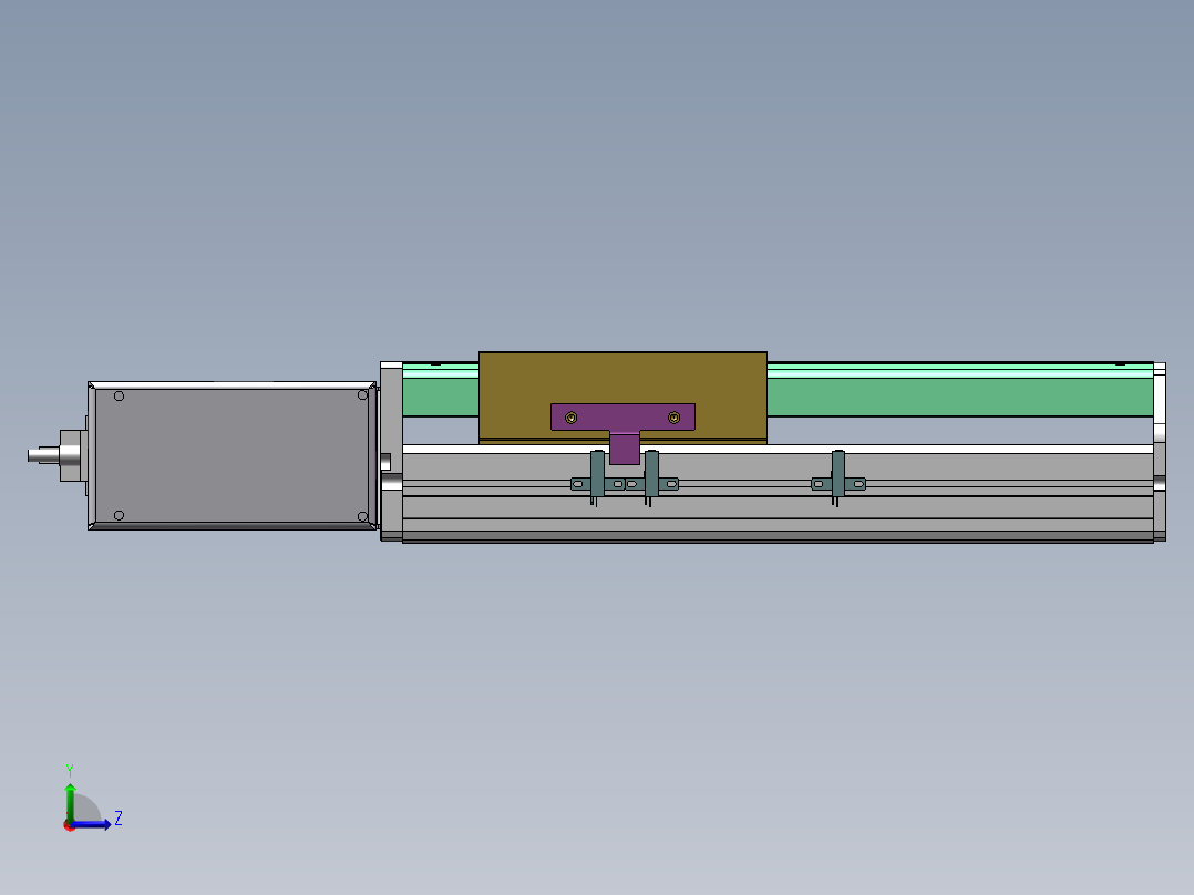 MTB同步带半封闭MTB14M-R-200W左视图